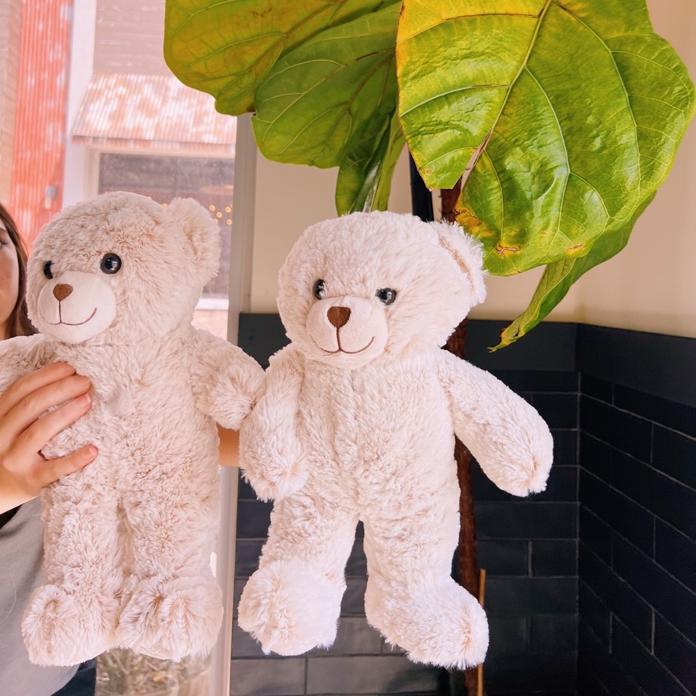 BUNDLE TWO STUFFED BEAR ANIMAL VALETINE